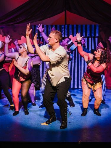 Alex Walley, tenor, playing the role of pippin. Scene of 'Extraordinary'